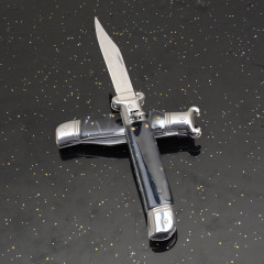 Italy AKC Godfather Stiletto Mafia OTF AUTO Knife 3.62" 440c Steel Blade, Acrylic Handles