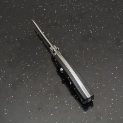 Italy AKC 9'' Godfather Stiletto Mafia OTF AUTO Knife 3.15" 440c Kriss Blade, Acrylic Handles