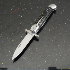 Italy AKC Godfather Stiletto Mafia OTF AUTO Knife 3.15" 440c Blade, Acrylic Handles