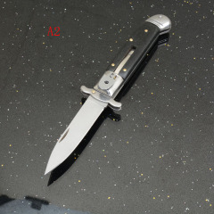 Italy AKC Godfather Stiletto Mafia OTF AUTO Knife 3.15" 440c Blade, Acrylic Handles