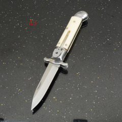 Italy AKC Godfather Stiletto Mafia OTF AUTO Knife 3.15" 440c Blade, Acrylic Handles