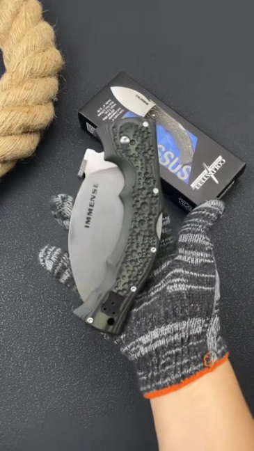 Cold Steel Giant Dog Legs Folding Knife 4.02" 440C Blade, Micarta Handles