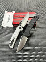 Kershaw 7305 Launch 23 AUTO Folding Knife 3.31" CPM-154 Two-Tone Trailing Point Blade, Milled Aluminum Handles