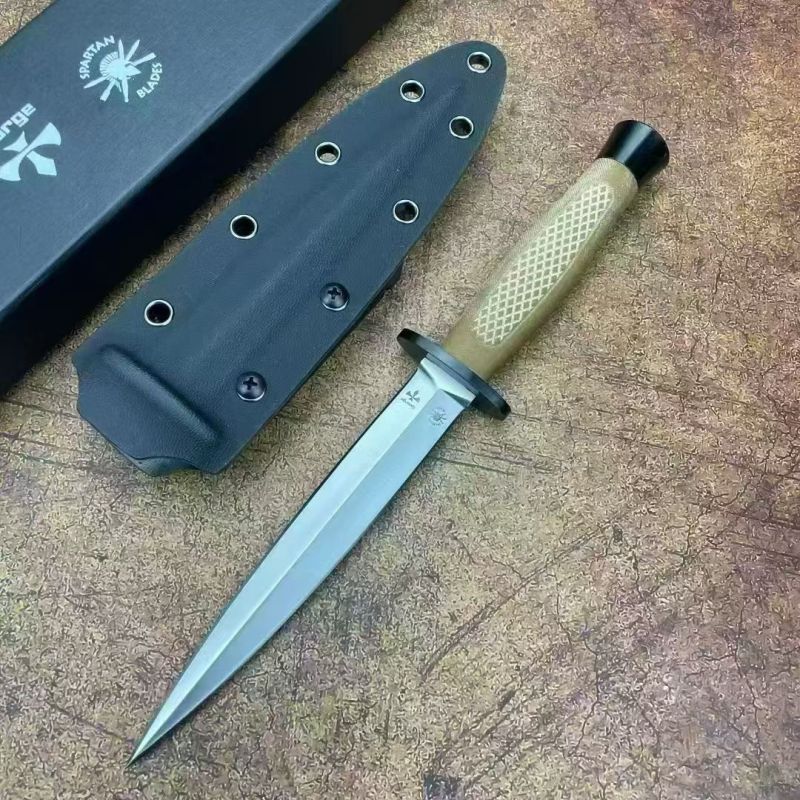 Sparta Fixed Knife 5.91" 8Cr13 Blade, G10 Handles