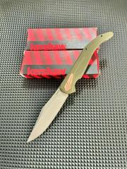 Kershaw Strata 2076 Folding Knife 4.5" CPM-D2 Stonewashed Point Blade, G10 Handles