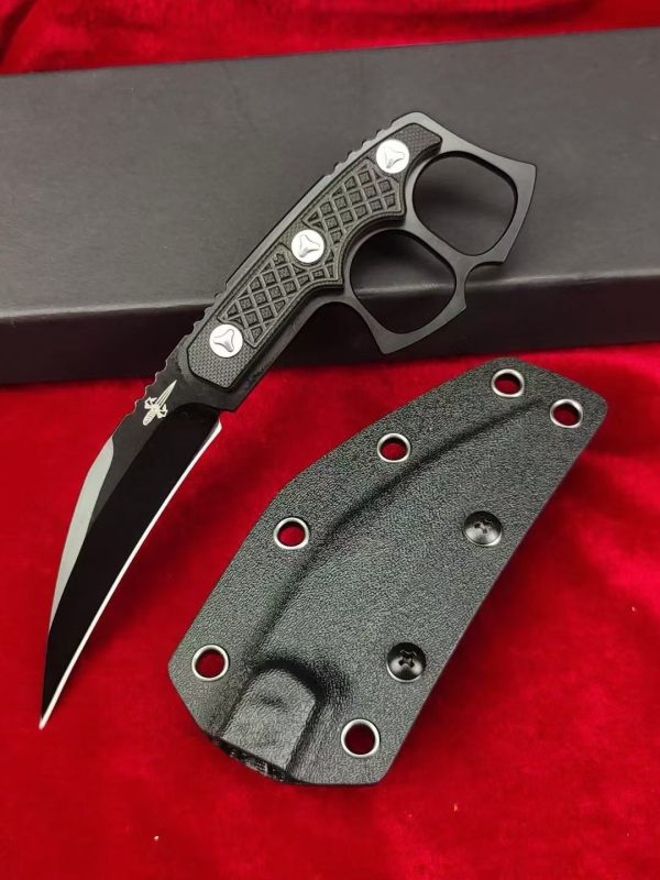 MT Dagger Fixed Blade Knife 3.54" CPM-D2 Single Edge Blade, Nylon Fiber Handles