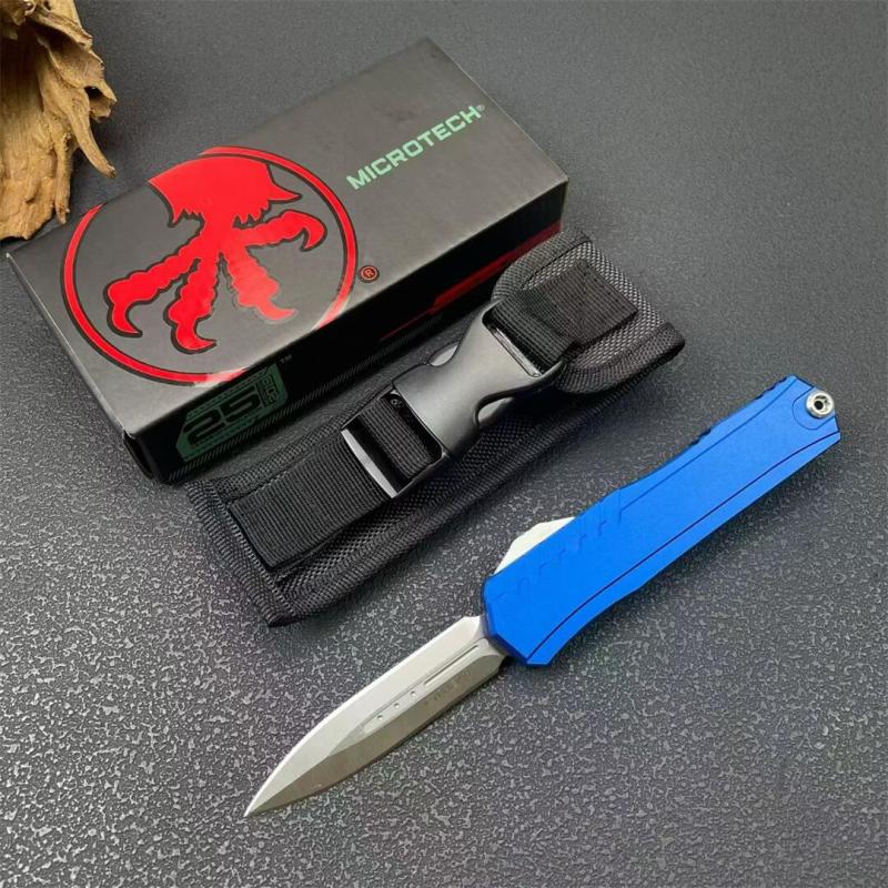 MT Cypher II OTF AUTO Knife 3.07" D2 Plain Blade, Aluminum Alloy Handles