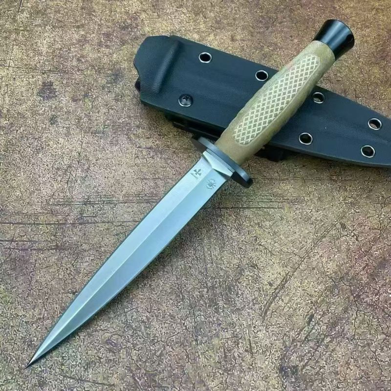 Sparta Fixed Knife 5.91" 8Cr13 Blade, G10 Handles