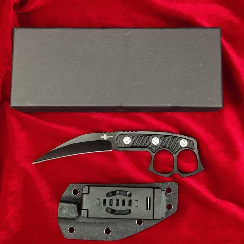 MT Dagger Fixed Blade Knife 3.54" CPM-D2 Single Edge Blade, Nylon Fiber Handles