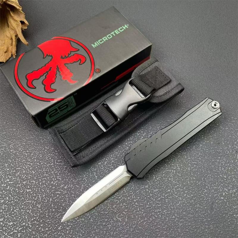 MT Cypher II OTF AUTO Knife 3.07" D2 Plain Blade, Aluminum Alloy Handles