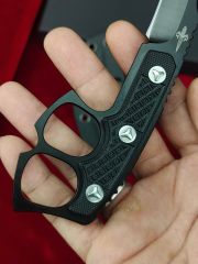 MT Dagger Fixed Blade Knife 3.54" CPM-D2 Single Edge Blade, Nylon Fiber Handles