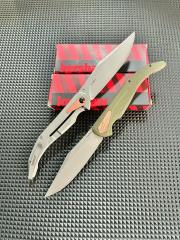 Kershaw Strata 2076 Folding Knife 4.5" CPM-D2 Stonewashed Point Blade, G10 Handles