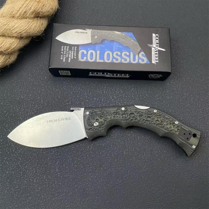 Cold Steel Giant Dog Legs Folding Knife 4.02" 440C Blade, Micarta Handles