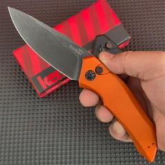 Kershaw 7100BW Launch 1 AUTO Folding Knife 3.4" CPM-154 Blackwash Plain Blade, Aluminum Handles