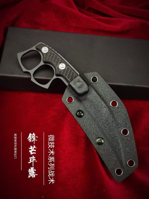MT Dagger Fixed Blade Knife 3.54" CPM-D2 Single Edge Blade, Nylon Fiber Handles