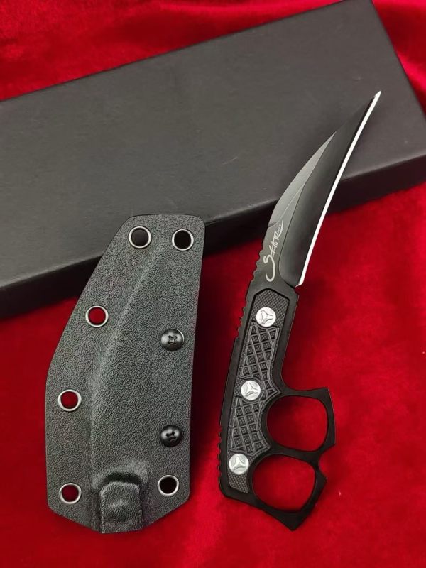 MT Dagger Fixed Blade Knife 3.54" CPM-D2 Single Edge Blade, Nylon Fiber Handles