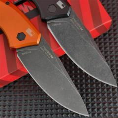 Kershaw 7100BW Launch 1 AUTO Folding Knife 3.4" CPM-154 Blackwash Plain Blade, Aluminum Handles
