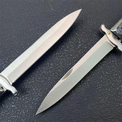 Italy AKC 11 Inch Godfather Stiletto Mafia OTF AUTO Knife 4.53" 8Cr14mov Blade, Acrylic Handles
