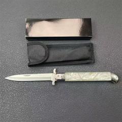 Italy AKC 11 Inch Godfather Stiletto Mafia OTF AUTO Knife 4.53" 8Cr14mov Blade, Acrylic Handles