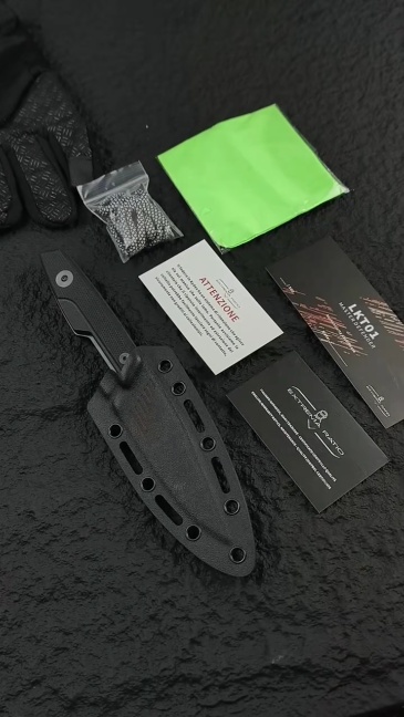 Extrema Ratio LTK01 Fixed Knife 4.41" N690 Single Edge Blade, G10 Handles