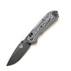 BM Freek Folding Knife 3.54" Black Cerakoted CPM-M4 Plain Blade, G10 Handles - 560BK-1