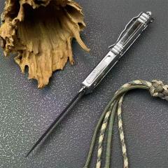 MT UTX-70 Mirror OTF AUTO Knife 3.35" 8Cr14 Blade, Zinc Alloy Handles