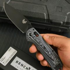 BM Freek Folding Knife 3.54" Black Cerakoted CPM-M4 Plain Blade, G10 Handles - 560BK-1