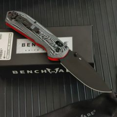 BM Freek Folding Knife 3.54" Black Cerakoted CPM-M4 Plain Blade, G10 Handles - 560BK-1