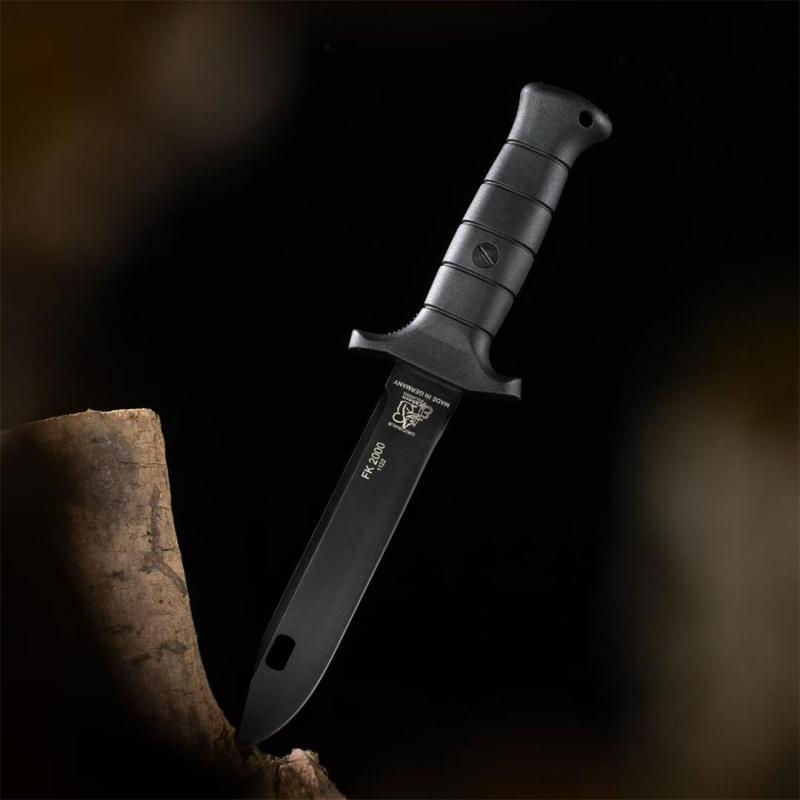 FK-2000 German Fixed Knife 7.09" 55Si7 Blade, Nylon Fiber Handles