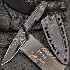 Extrema Ratio LTK01 Fixed Knife 4.41" N690 Single Edge Blade, G10 Handles