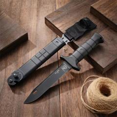 FK-2000 German Fixed Knife 7.09" 55Si7 Blade, Nylon Fiber Handles
