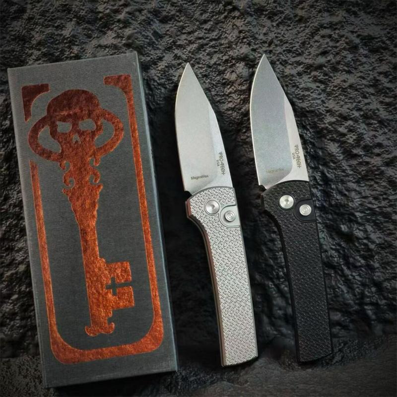 Pro-Tech Scapegoat Ramon Chaves Auto OTF Knife 2.91" MagnaMax Blade, Aluminum Alloy Handles