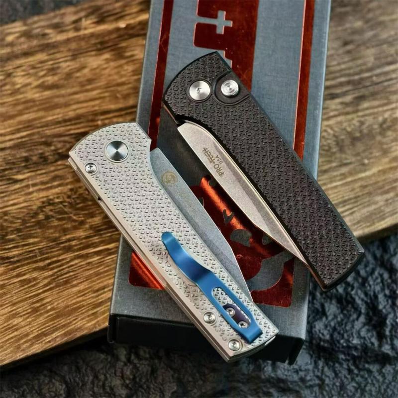 Pro-Tech Scapegoat Ramon Chaves Auto OTF Knife 2.91" MagnaMax Blade, Aluminum Alloy Handles