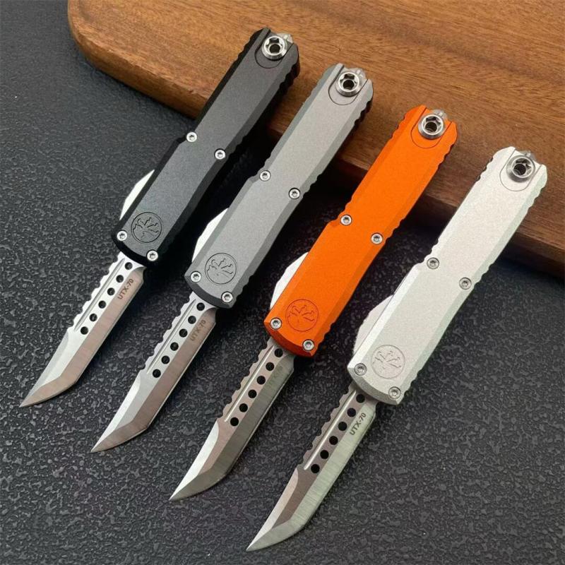 Mini MT Troodon UTX70 OTF AUTO Knife 2.17" D2 Blade, Aviation Aluminum Handles