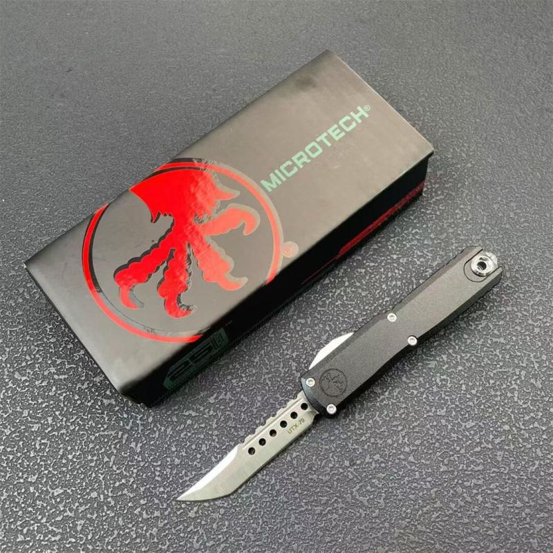 Mini MT Troodon UTX70 OTF AUTO Knife 2.17" D2 Blade, Aviation Aluminum Handles