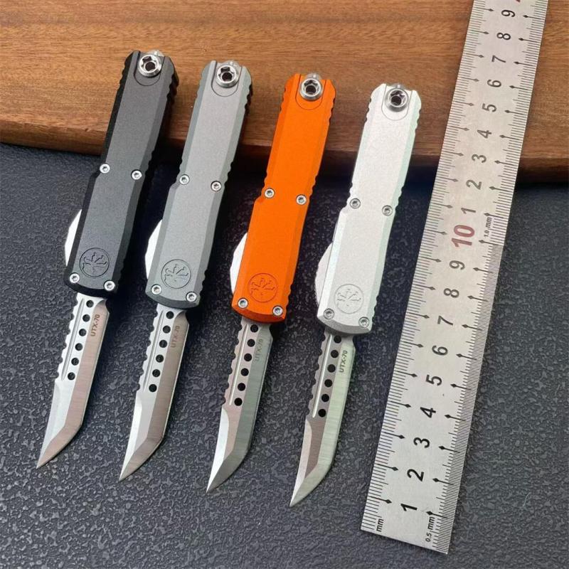 Mini MT Troodon UTX70 OTF AUTO Knife 2.17" D2 Blade, Aviation Aluminum Handles