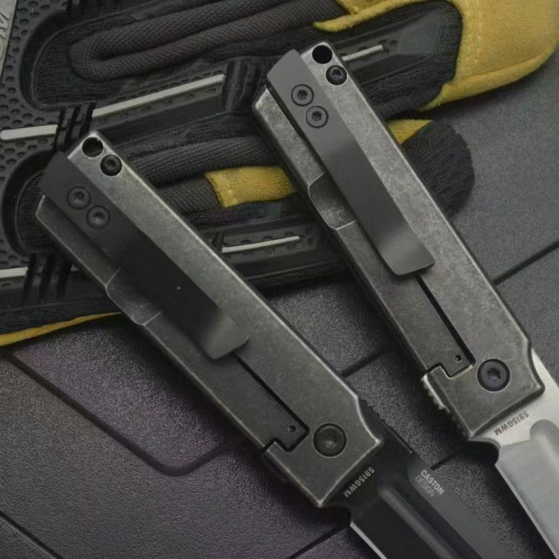 CRKT 5915 Flipper Folding Knife 1.97" 8cr13mov Tanto Blade, G10 Handles