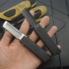 CRKT 5915 Flipper Folding Knife 1.97" 8cr13mov Tanto Blade, G10 Handles