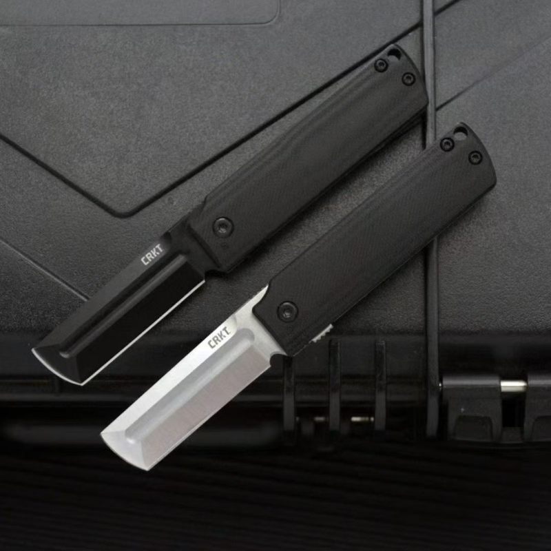 CRKT 5915 Flipper Folding Knife 1.97" 8cr13mov Tanto Blade, G10 Handles