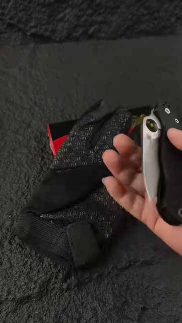 Spy C81 Beak Paramilitary 2 Folding Knife 3.15" CPM-S30V Satin Plain Blade, G10 Handles - C81GP2