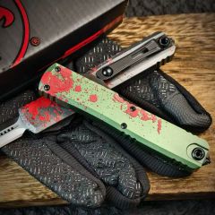MT UT-Zombie OTF AUTO Knife 3.23" D2 Plain Blade, Aluminum Alloy Handles