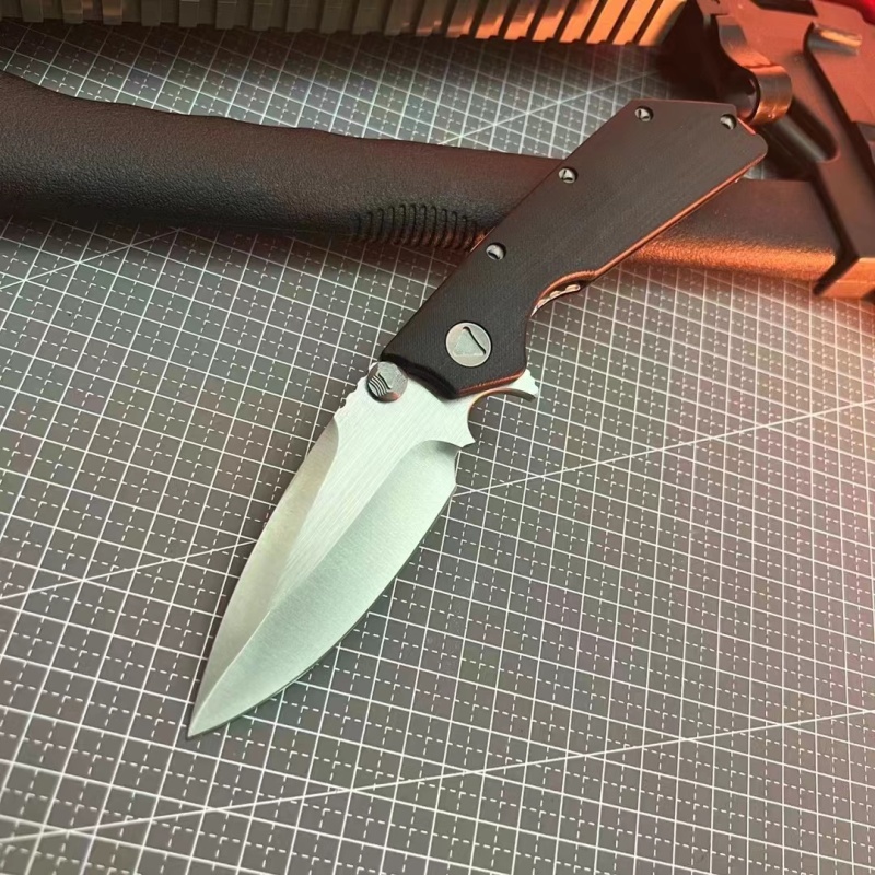 MT DOC Folding Knife 3.78" D2 Blade, G10 Handles