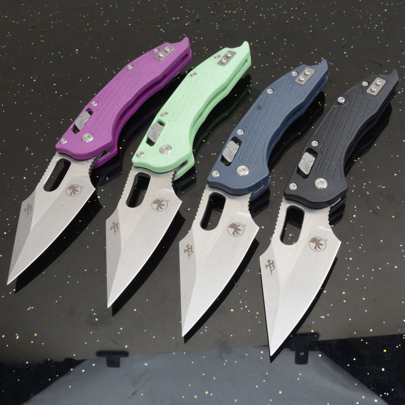 MT Stitch-Ramloc Folding Knife 3.03" D2 Stonewashed Blade, Nylon Fiber Handles