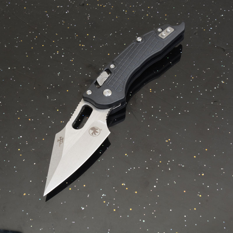MT Stitch-Ramloc Folding Knife 3.03" D2 Stonewashed Blade, Nylon Fiber Handles