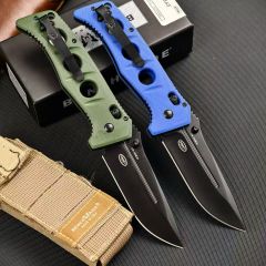 BM 275SFE-2 Shane Sibert Adamas Folding Knife 3.77" CruWear Plain Blade, G10 Handles