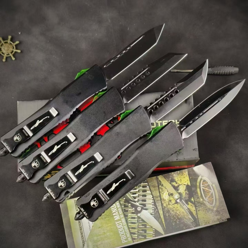 MT Green Combat Troodon OTF AUTO Knife 3.74" M390 Plain Blade, Ultem+Aluminum Alloy Handles