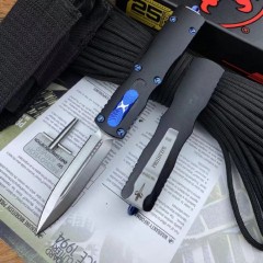 MT 225-10 Dirac III AUTO OTF Knife 2.76" Double Edge D2 Blade, Aviation Aluminum Handles