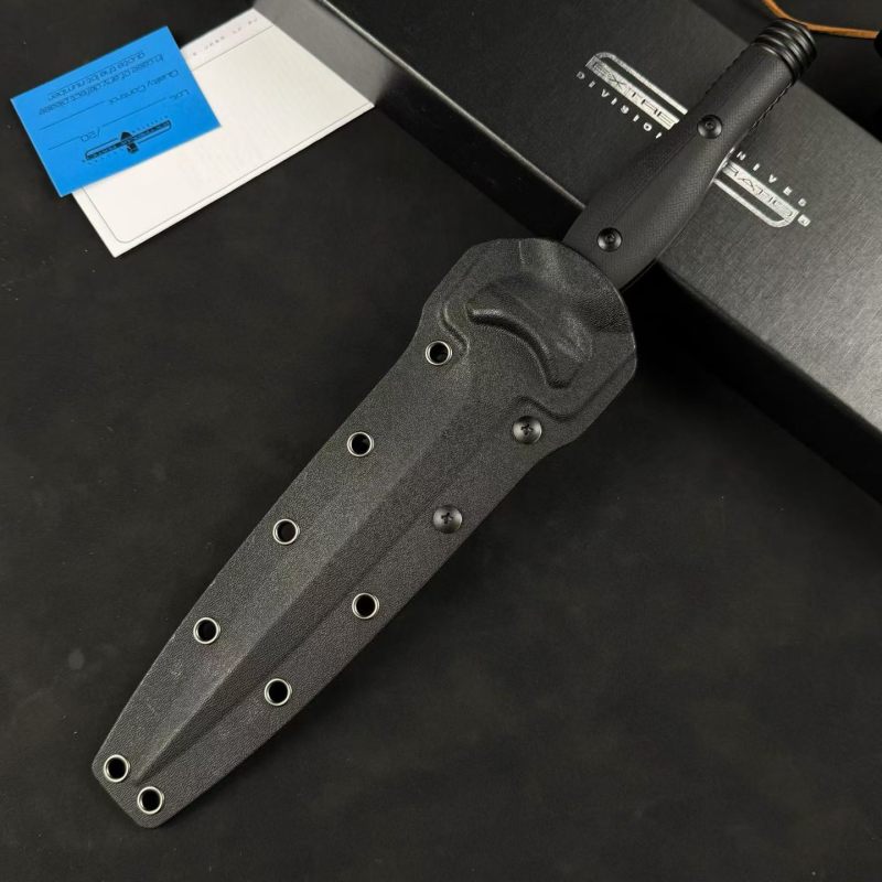 Extrema Ratio Suppressor Dagger 6.89" Black N690 Double Edge Blade, G10 Handles