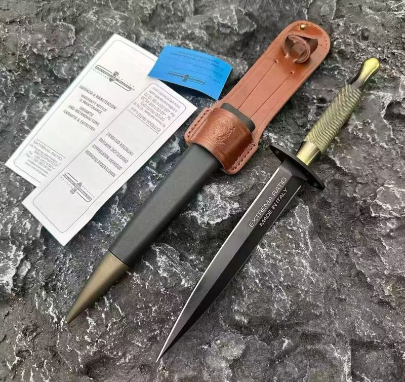 Extrema Ratio Fixed Blade Knife 6.5" N690 Blade, FORPRENE Handles
