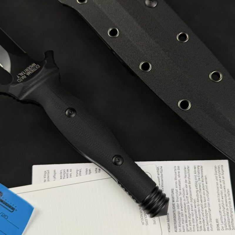 Extrema Ratio Suppressor Dagger 6.89" Black N690 Double Edge Blade, G10 Handles